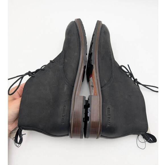 Cole Haan Berkshire Lug Sole Water-Resistant Chukka Boots Black Size US11M EU44 main image 7